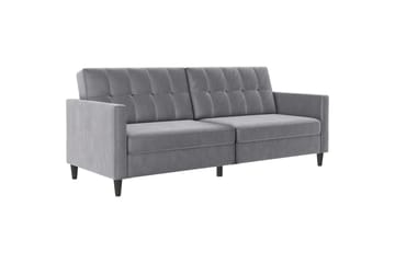 Bäddsoffa Hartford 203x83x82 cm, Grå, Sammet