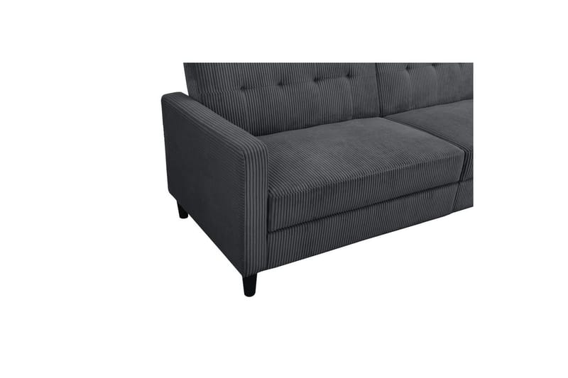 Bäddsoffa Hartford II 203x83x82 cm, Antracit - 203x83x82 cm, Antracit - Möbler - Vardagsrum - Bäddsoffor