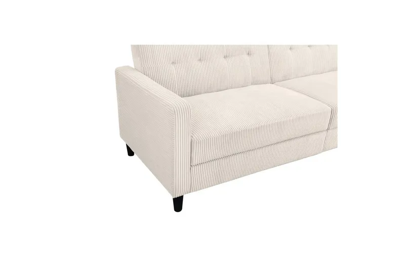 Bäddsoffa Hartford II 203x83x82 cm, Kräm - 203x83x82 cm, Kräm - Möbler - Vardagsrum - Bäddsoffor