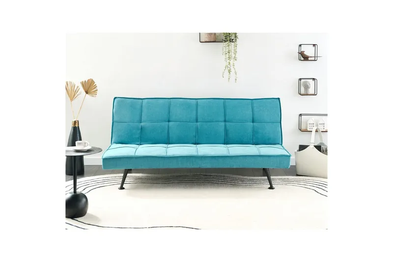 Bäddsoffa Hasle Blå, Svart - Blå - Möbler - Vardagsrum - Bäddsoffor - Futon - Futon soffa