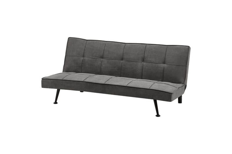 Bäddsoffa Hasle Grå, svart - Grå, svart - Möbler - Vardagsrum - Bäddsoffor - Futon - Futon soffa