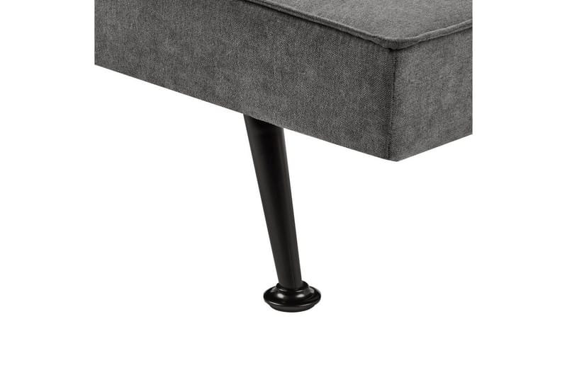 Bäddsoffa Hasle Grå, svart - Grå, svart - Möbler - Vardagsrum - Bäddsoffor - Futon - Futon soffa