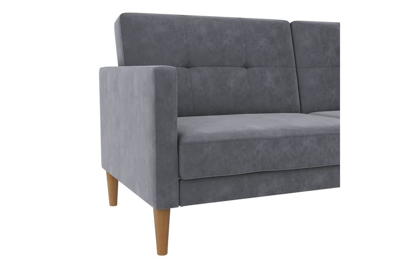 Bäddsoffa Lilly Antracit, Sammet - Antracit, Sammet - Möbler - Vardagsrum - Bäddsoffor