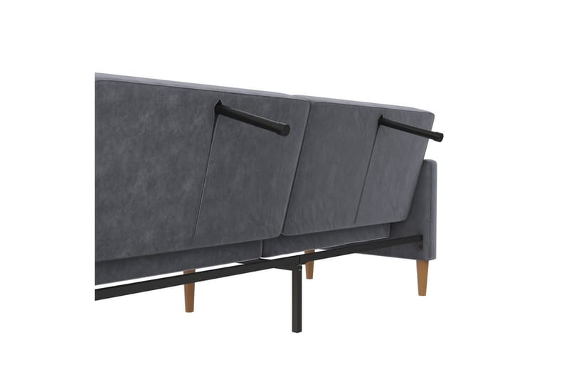 Bäddsoffa Lilly Antracit, Sammet - Antracit, Sammet - Möbler - Vardagsrum - Bäddsoffor