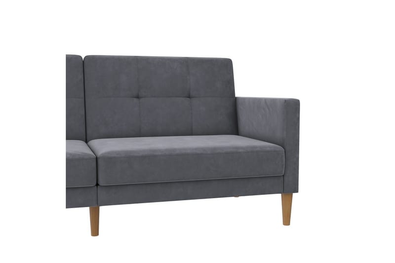 Bäddsoffa Lilly Antracit, Sammet - Antracit, Sammet - Möbler - Vardagsrum - Bäddsoffor