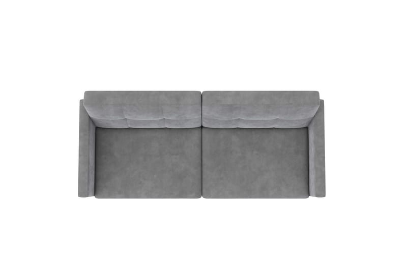 Bäddsoffa Lilly Ljusgrå, Sammet - Ljusgrå, Sammet - Möbler - Vardagsrum - Bäddsoffor