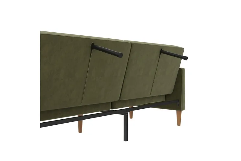 Bäddsoffa Lilly Olivgrön, Sammet - Olivgrön, Sammet - Möbler - Vardagsrum - Bäddsoffor