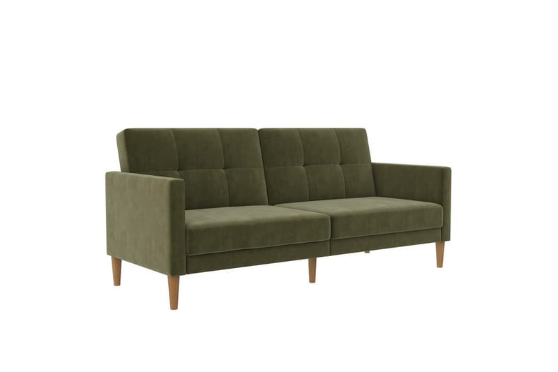 Bäddsoffa Lilly Olivgrön, Sammet - Olivgrön, Sammet - Möbler - Vardagsrum - Bäddsoffor