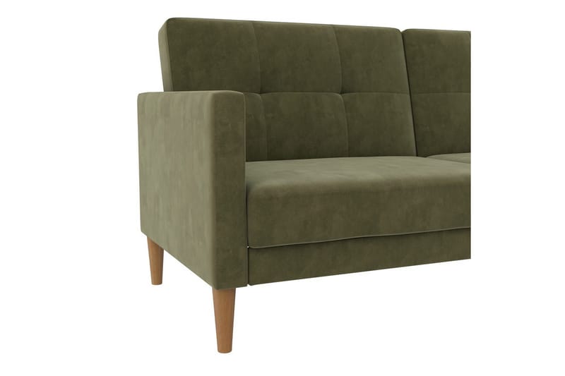 Bäddsoffa Lilly Olivgrön, Sammet - Olivgrön, Sammet - Möbler - Vardagsrum - Bäddsoffor