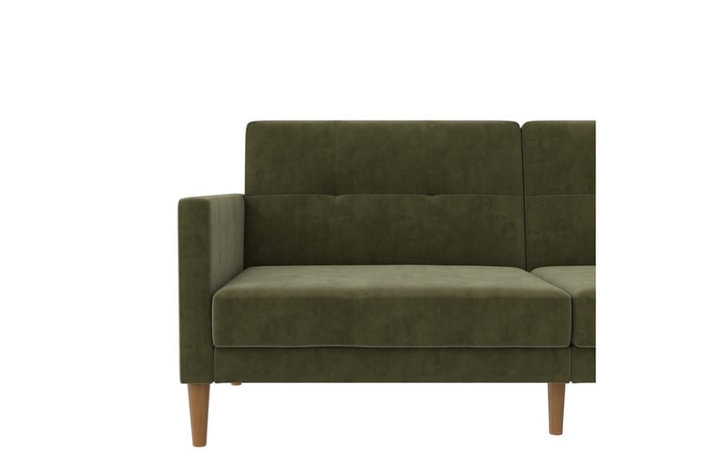 Bäddsoffa Lilly Olivgrön, Sammet - Olivgrön, Sammet - Möbler - Vardagsrum - Bäddsoffor