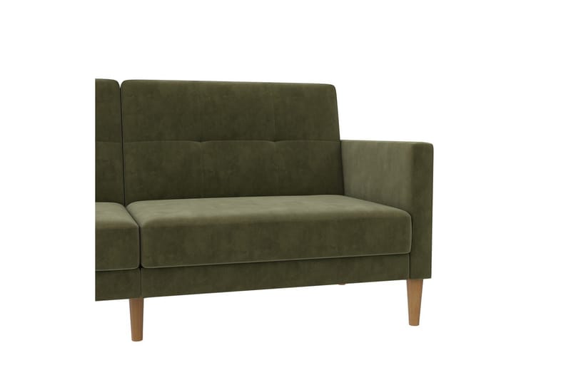 Bäddsoffa Lilly Olivgrön, Sammet - Olivgrön, Sammet - Möbler - Vardagsrum - Bäddsoffor