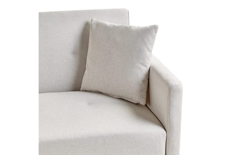 Bäddsoffa Lucan Beige, svart - Beige - Möbler - Vardagsrum - Soffgrupper