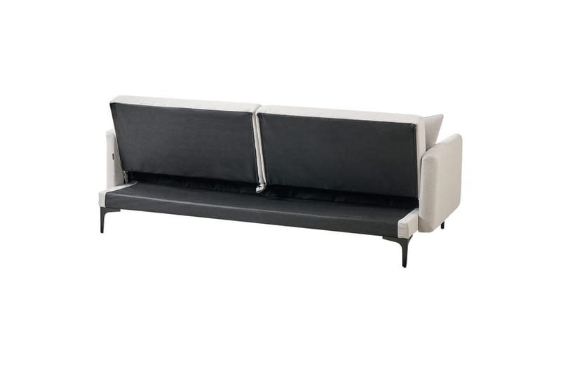 Bäddsoffa Lucan Beige, svart - Beige - Möbler - Vardagsrum - Soffgrupper