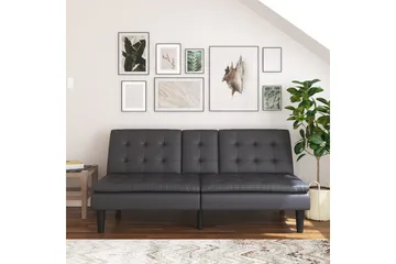 Bäddsoffa Maine Grå PU - Grå PU - Möbler - Vardagsrum - Bäddsoffor
