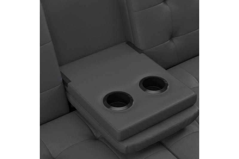 Bäddsoffa Maine Grå PU - Grå PU - Möbler - Vardagsrum - Bäddsoffor