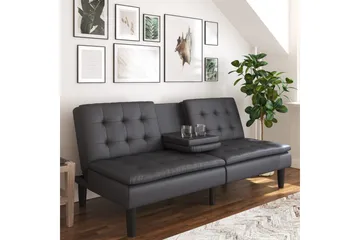 Bäddsoffa Maine Grå PU - Grå PU - Möbler - Vardagsrum - Bäddsoffor