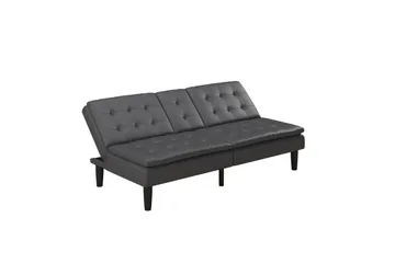 Bäddsoffa Maine Grå PU - Grå PU - Möbler - Vardagsrum - Bäddsoffor