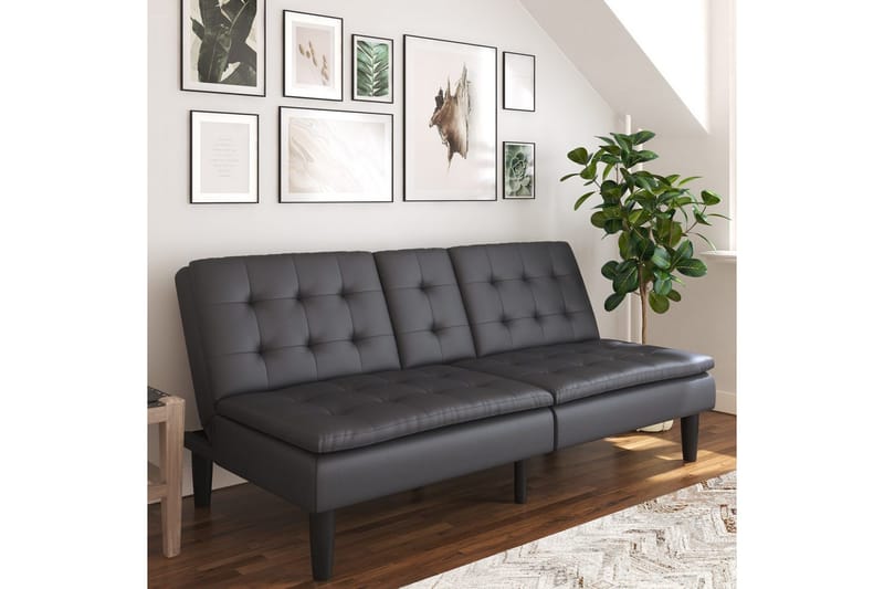 Bäddsoffa Maine Grå PU - Grå PU - Möbler - Vardagsrum - Bäddsoffor