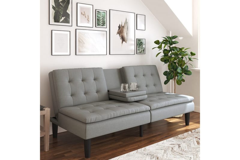 Bäddsoffa Maine Grått tyg - Grått tyg - Möbler - Vardagsrum - Bäddsoffor