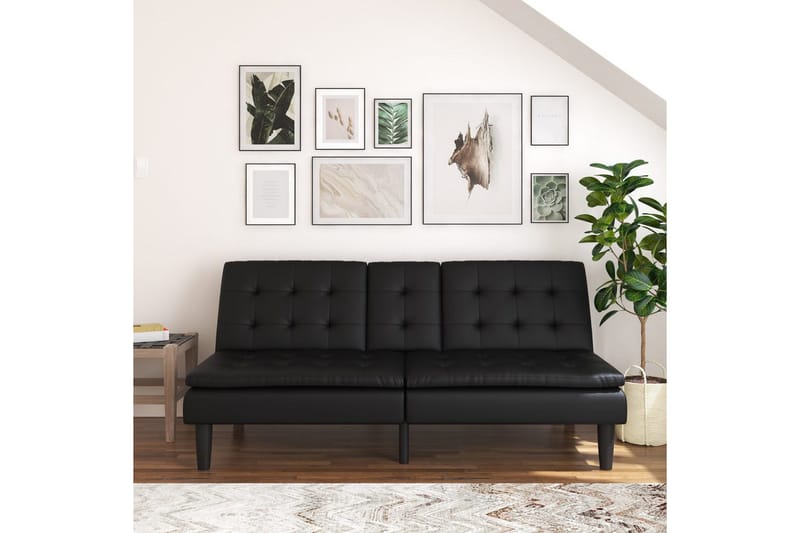 Bäddsoffa Maine Svart - Svart - Möbler - Vardagsrum - Bäddsoffor