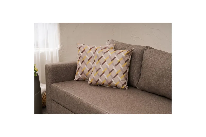 Bäddsoffa med 3 sittplatser Iroulport Arzilla Brun - Brun - Möbler - Vardagsrum - Bäddsoffor