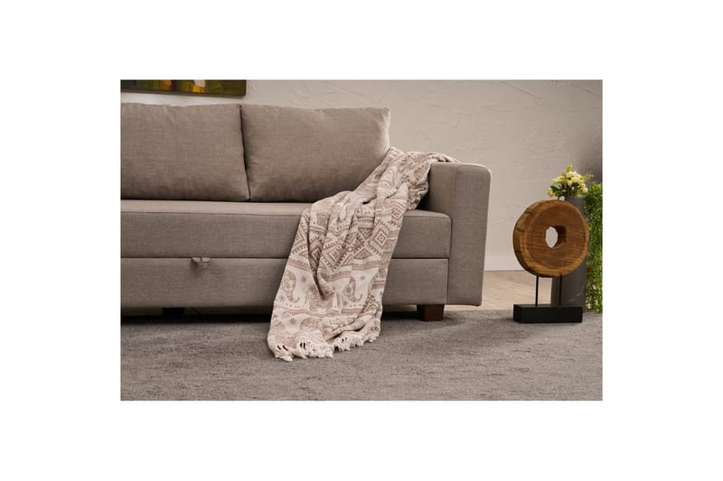 Bäddsoffa med 3 sittplatser Iroulport Beige - Beige - Möbler - Vardagsrum - Bäddsoffor