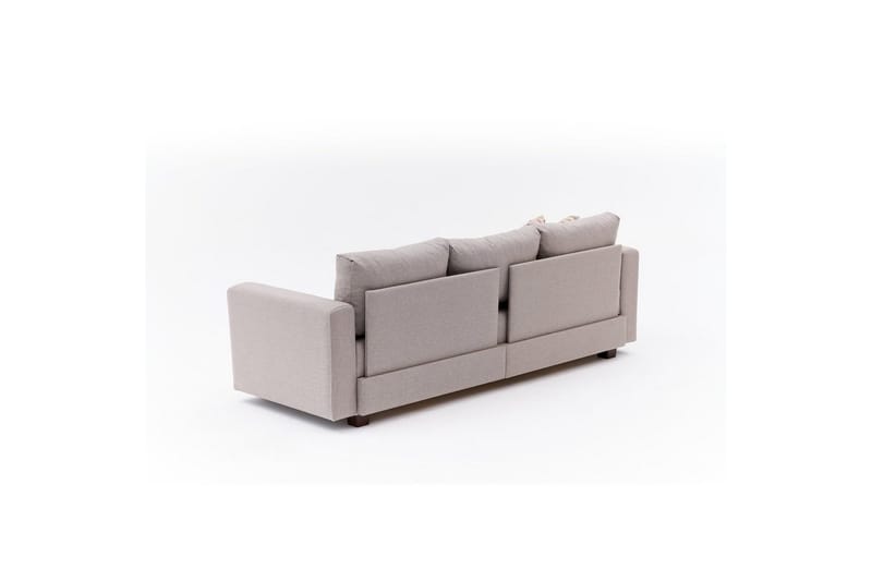 Bäddsoffa med 3 sittplatser Iroulport Beige - Beige - Möbler - Vardagsrum - Bäddsoffor