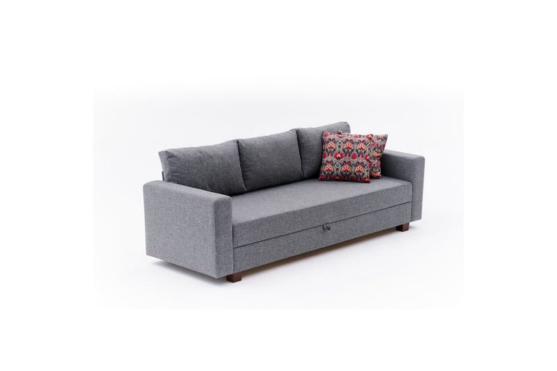 Bäddsoffa med 3 sittplatser Iroulport Grå, Grå