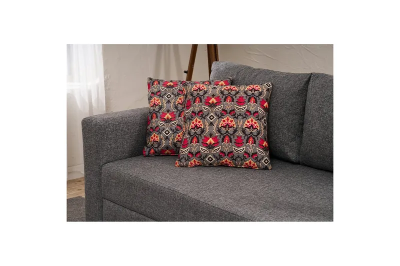 Bäddsoffa med 3 sittplatser Iroulport Grå - Grå - Möbler - Vardagsrum - Bäddsoffor