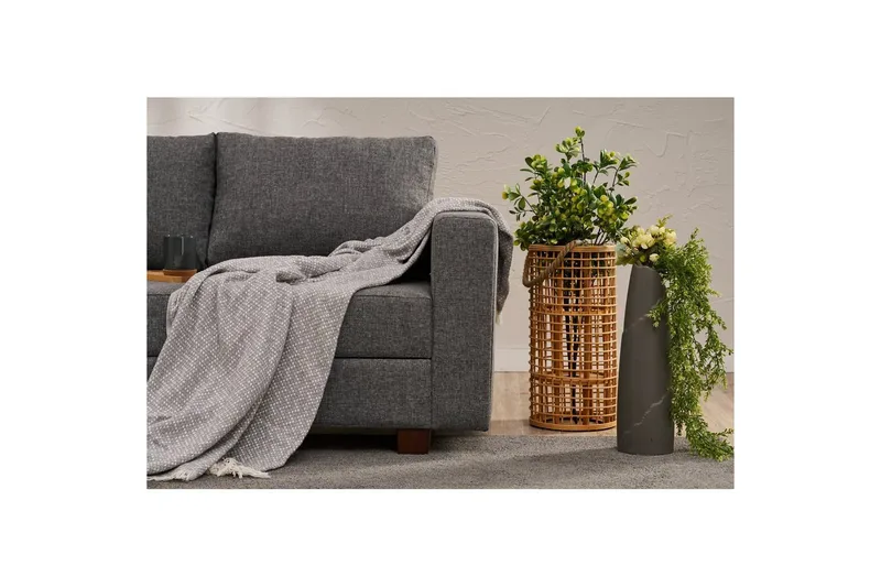 Bäddsoffa med 3 sittplatser Iroulport Grå - Grå - Möbler - Vardagsrum - Bäddsoffor