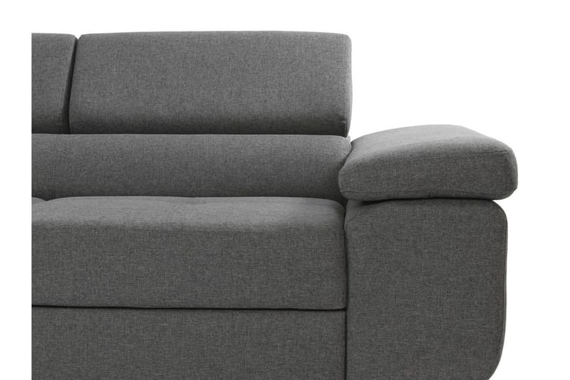 Bäddsoffa med schäslong - Grå - Möbler - Vardagsrum - Bäddsoffor