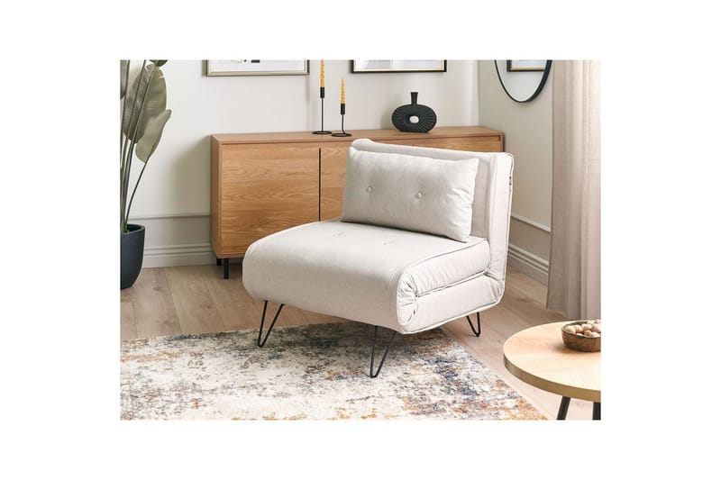Bäddsoffa Vestfold Beige, svart - Beige, svart - Möbler - Vardagsrum - Bäddsoffor