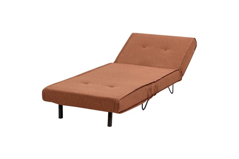 Bäddsoffa Vestfold Orange, Svart - Orange, Svart - Möbler - Vardagsrum - Bäddsoffor