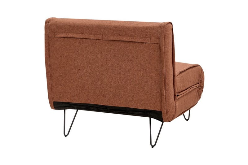 Bäddsoffa Vestfold Orange, Svart - Orange, Svart - Möbler - Vardagsrum - Bäddsoffor