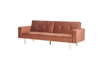 Bäddsoffa Visnes Brun, Guld - Brun, Guld - Möbler - Vardagsrum - Bäddsoffor