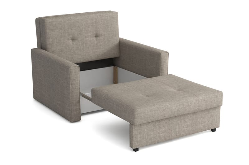 Bensbyn 2-sits Bäddsoffa 80x196 cm med Förvaring i Tyg - Svart - Möbler - Vardagsrum - Bäddsoffor - 2-sits bäddsoffa