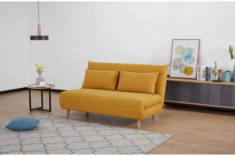 Clandulla Bäddsoffa - Curry/Natur - Möbler - Vardagsrum - Bäddsoffor - 2-sits bäddsoffa