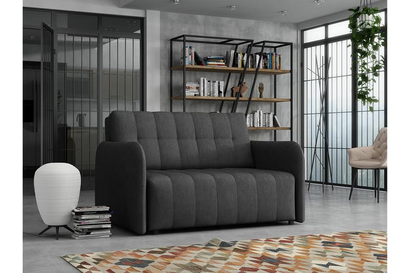 Denegal 2-sits Bäddsoffa Mörkgrå - Möbler - Vardagsrum - Bäddsoffor - 2-sits bäddsoffa