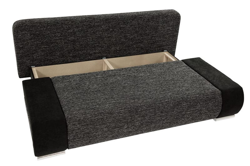 Emma Bäddsoffa 200x94x76 cm - Svart/Grå - Möbler - Vardagsrum - Bäddsoffor - 2-sits bäddsoffa