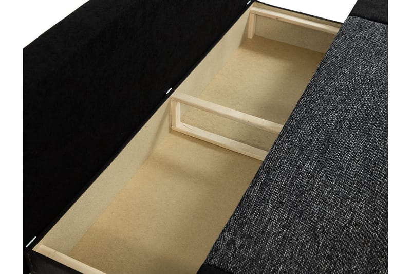 Emma Bäddsoffa 200x94x76 cm - Svart/Grå - Möbler - Vardagsrum - Bäddsoffor - 2-sits bäddsoffa