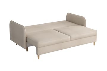 Gaja 2-sits Bäddsoffa Rundade Armstöd i Tyg - Rosa - Möbler - Vardagsrum - Bäddsoffor - 2-sits bäddsoffa