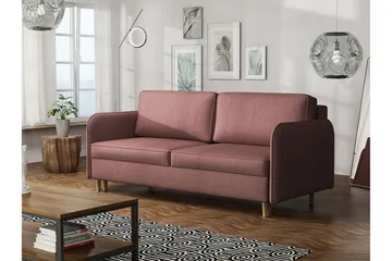 Gaja 2-sits Soffa - Rosa - Möbler - Vardagsrum - Bäddsoffor - 2-sits bäddsoffa