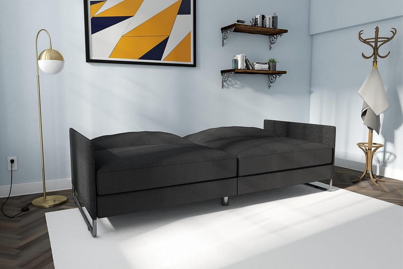 PEMBROKE 2-sits Bäddsoffa Grå - Dorel Home - Möbler - Vardagsrum - Bäddsoffor - 2-sits bäddsoffa