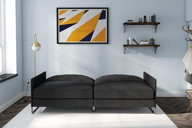 PEMBROKE 2-sits Bäddsoffa Grå - Dorel Home - Möbler - Vardagsrum - Bäddsoffor - 2-sits bäddsoffa