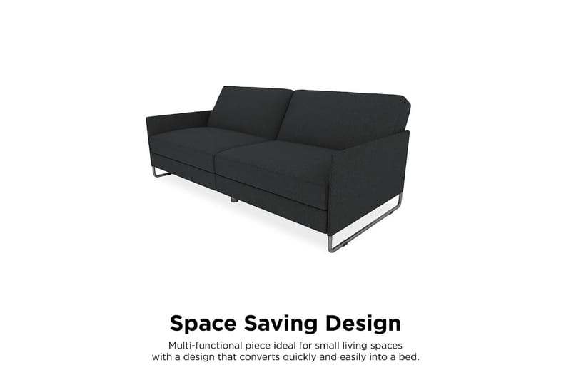 PEMBROKE 2-sits Bäddsoffa Grå - Dorel Home - Möbler - Vardagsrum - Bäddsoffor - 2-sits bäddsoffa