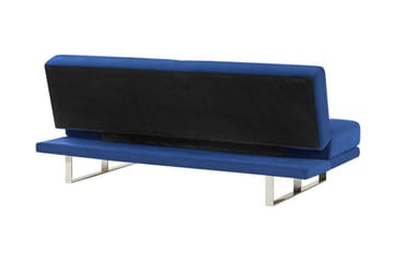 Selekk Fällbar 2-sits Bäddsoffa 105x192 cm i Sammet - Blå - Möbler - Vardagsrum - Bäddsoffor - 2-sits bäddsoffa