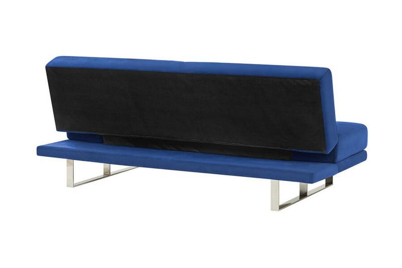 Selekk Fällbar 2-sits Bäddsoffa 105x192 cm i Sammet - Blå - Möbler - Vardagsrum - Bäddsoffor - 2-sits bäddsoffa