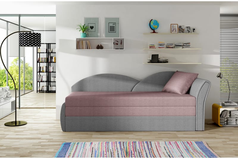 SHAREE Bäddsoffa 2-sits Rosa/Grå - Möbler - Vardagsrum - Bäddsoffor - 2-sits bäddsoffa