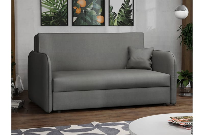 Viva Bäddsoffa - Grå - Möbler - Vardagsrum - Bäddsoffor - 2-sits bäddsoffa