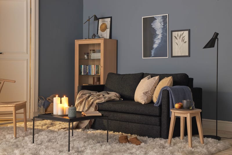Willhelm Liten Bäddsoffa 2-sits Framåtbäddad - Mörkgrå - Möbler - Vardagsrum - Bäddsoffor - 2-sits bäddsoffa